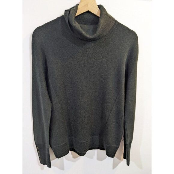 ANTHROPOLOGIE Moth | Wool turtleneck in Holly Green - Picture 1 of 8